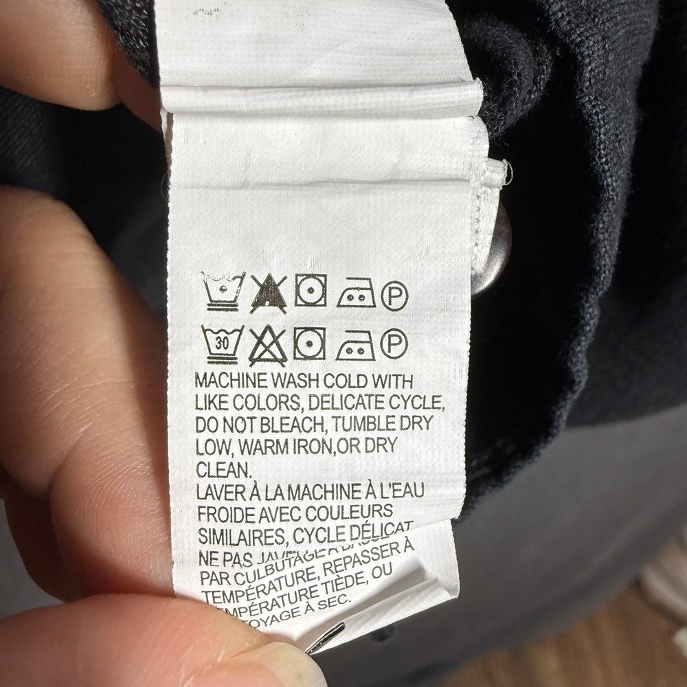 Y2K Inspired Lucky Brand 100% Linen Shirt Men's XL Charcoal Black Button Up - Picture 9 of 10